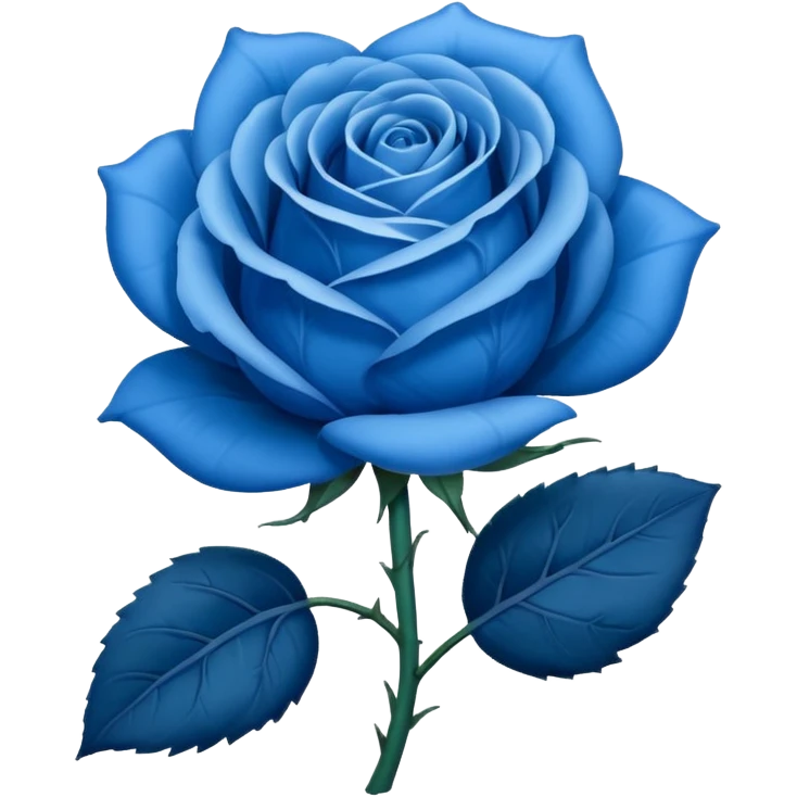 Rosa azul emoji