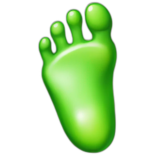 green toe emoji