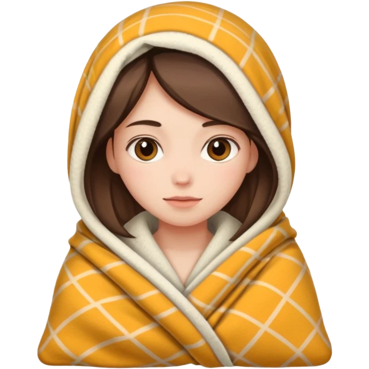 girl in a blanket emoji