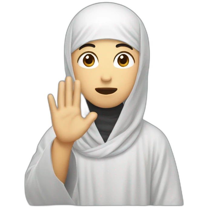 korean muslim asking allah for help emoji