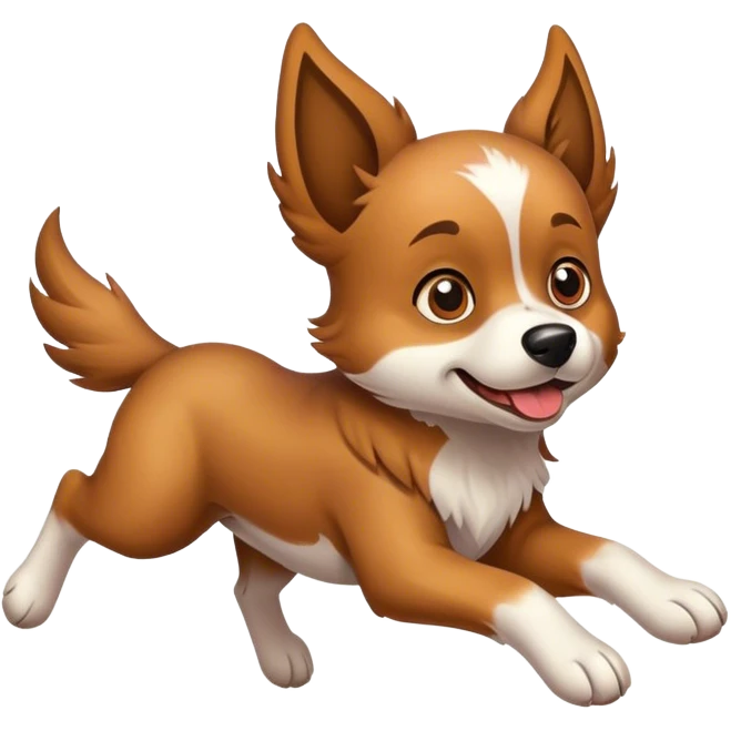 Flying dog emoji