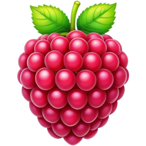 rainbow colored raspberry emoji