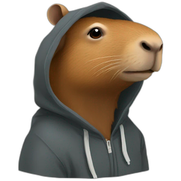 capibara in hoodie emoji