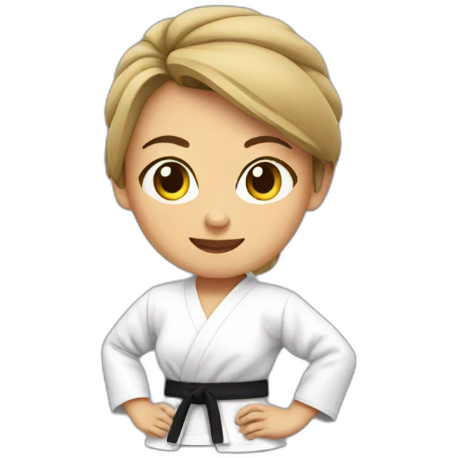 karate girl emoji