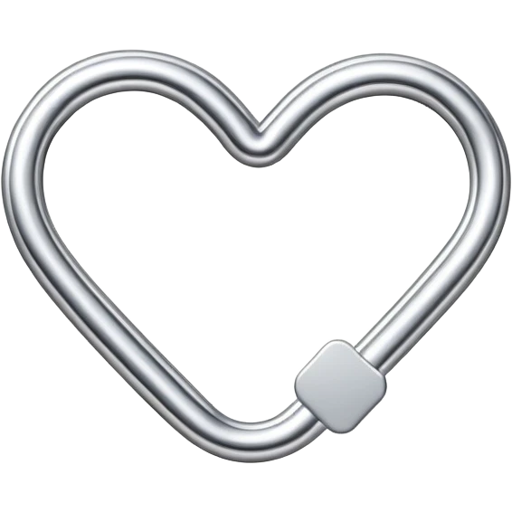 heart shaped paper clip emoji