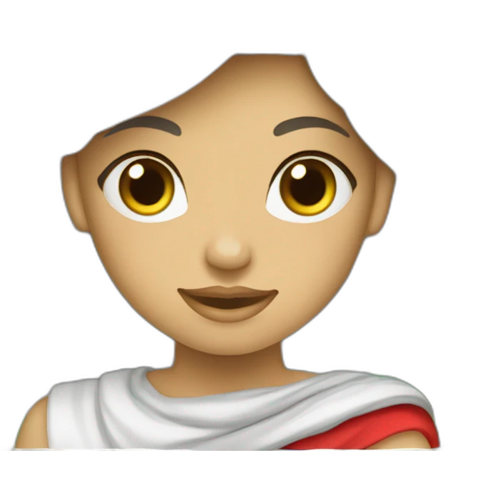 fille qui tient le drapeau de l’algérie emoji
