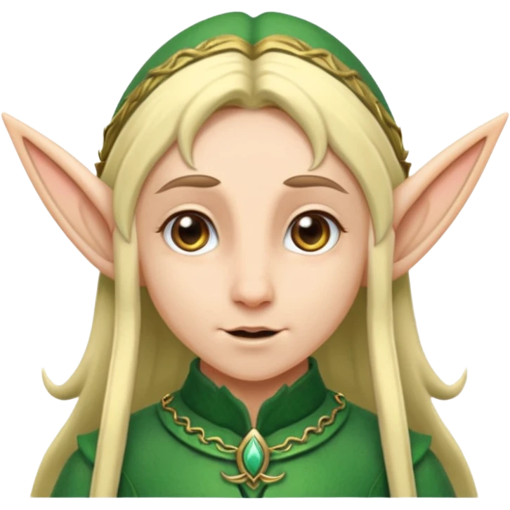 elf long ears. emoji