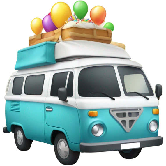 Campervan birthday emoji