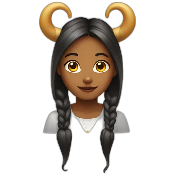 Girl with horns emoji