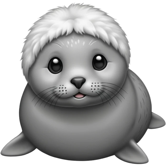 A super super cute seal emoji
