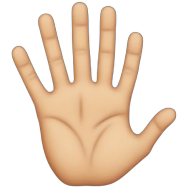 hand with scars emoji