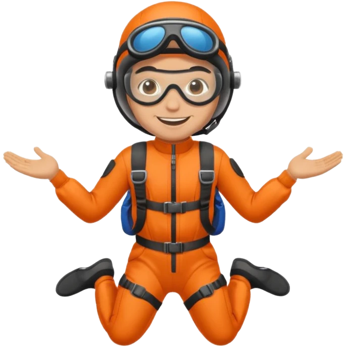 parachute diver emoji