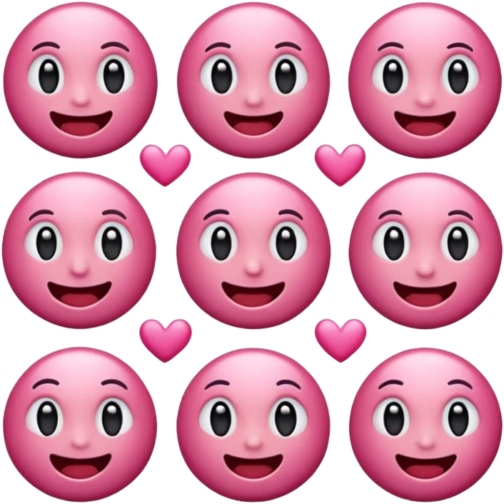 Emoji de colorrs rosados emoji
