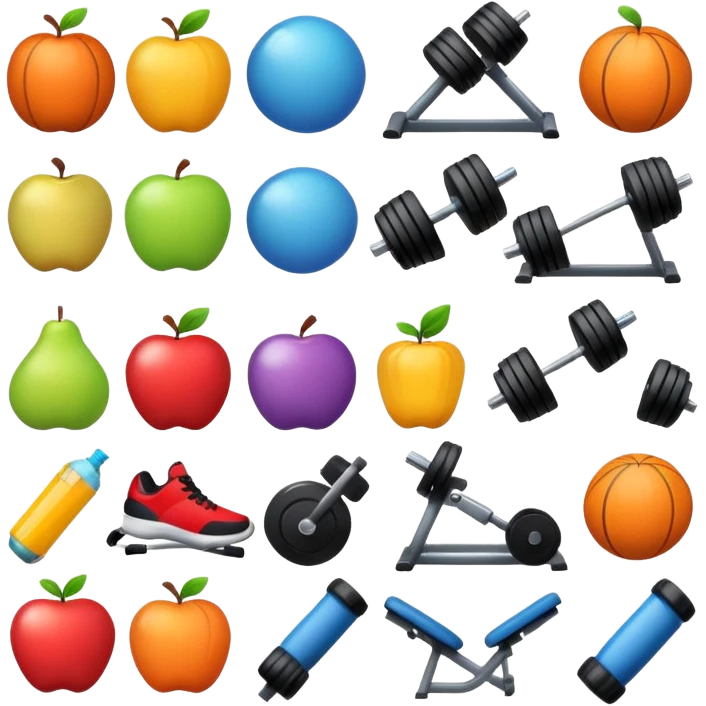 Gym stickers emoji