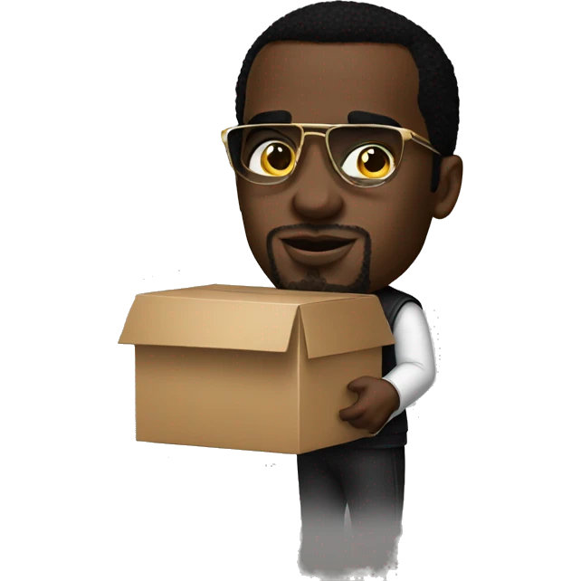 p diddy holds box emoji