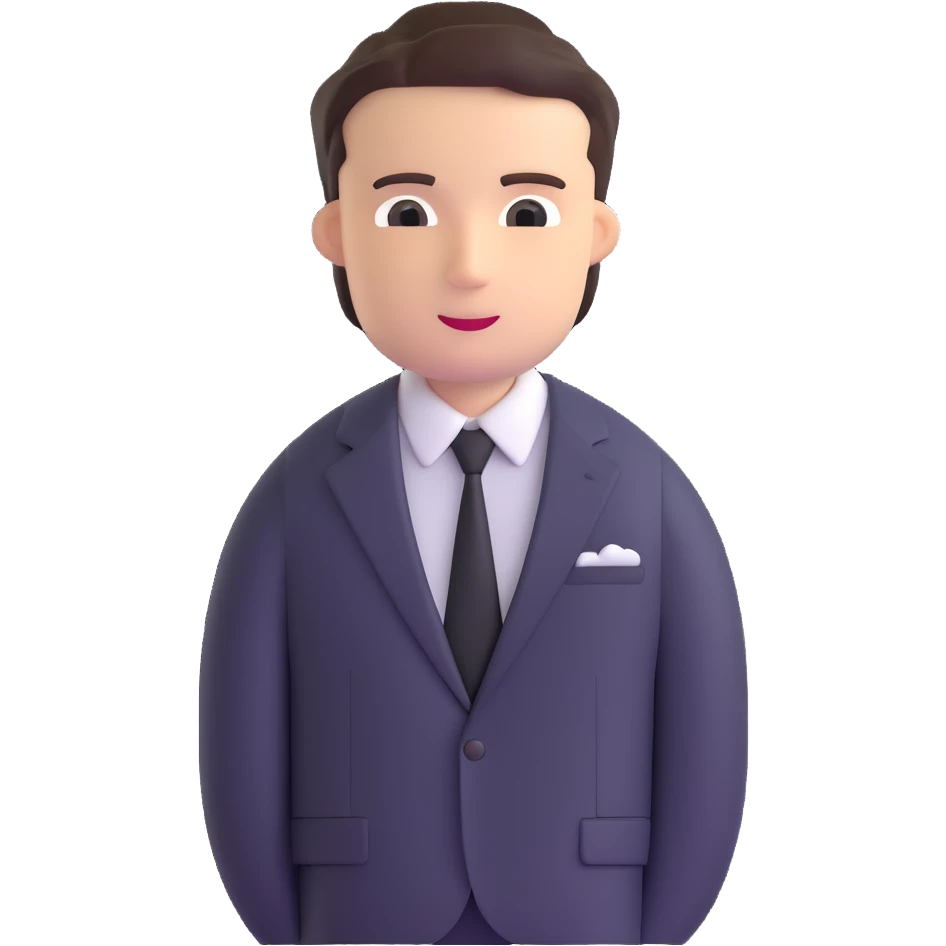 man wearing a suit with black horizontal stripes emoji