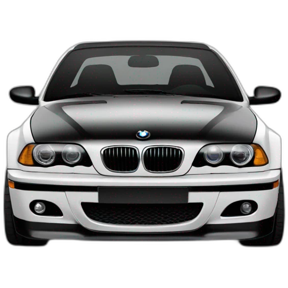Fait moi une BMW e46 noir emoji