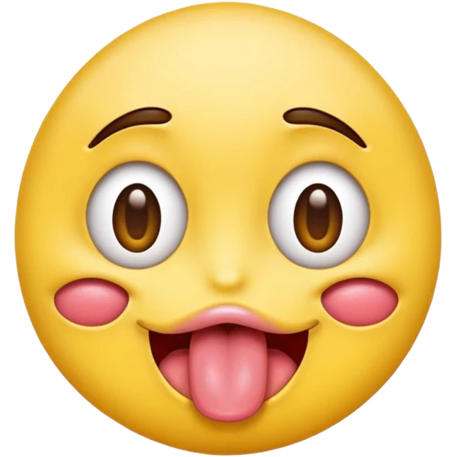 make a cross eyed esotropia emoji with tounge out emoji