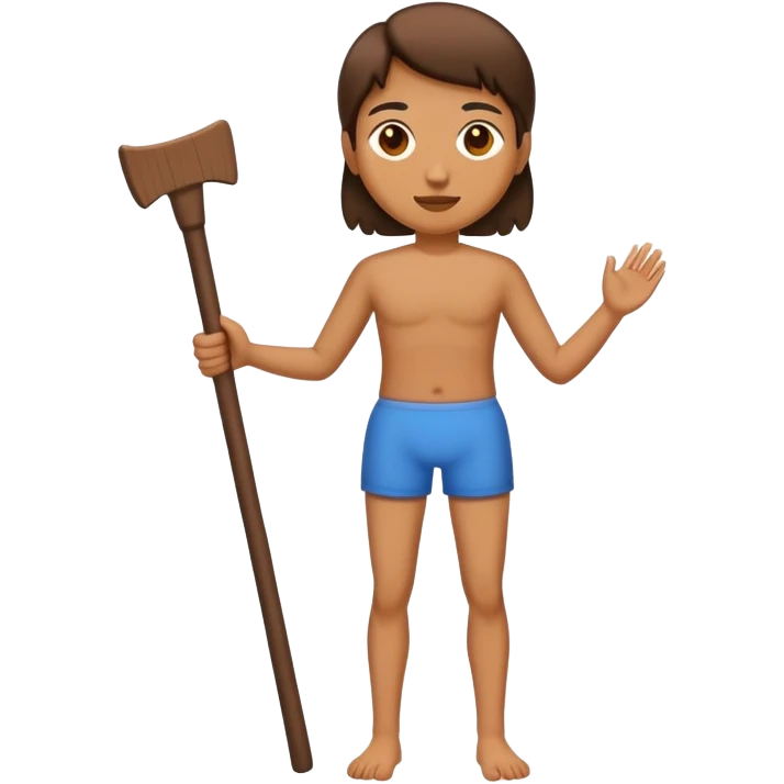 Normal body with stick legs emoji