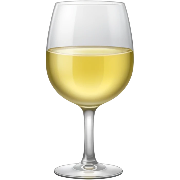 a glass of white wine emoji