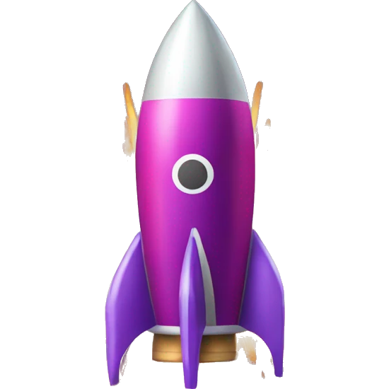 Rocket style firework emoji emoji