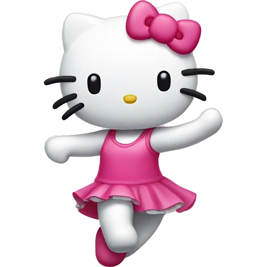 Hello kitty dancing emoji