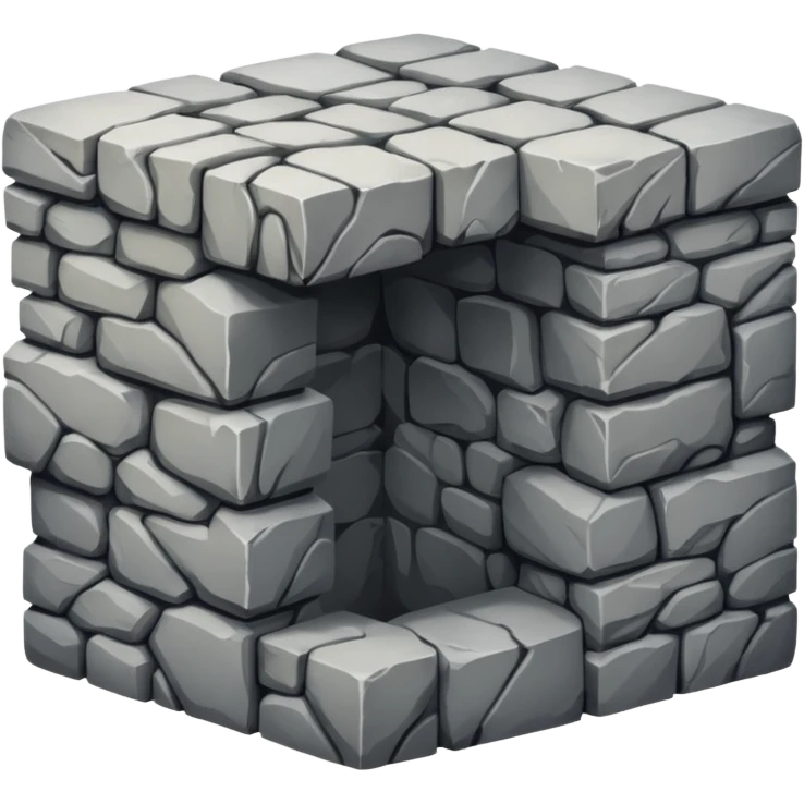 stone wall view from above emoji