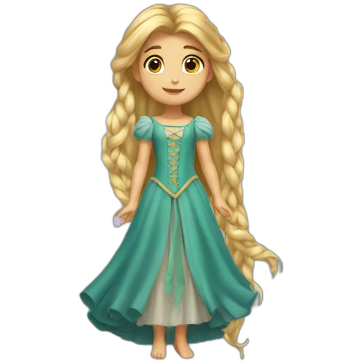 rapunzel angel emoji