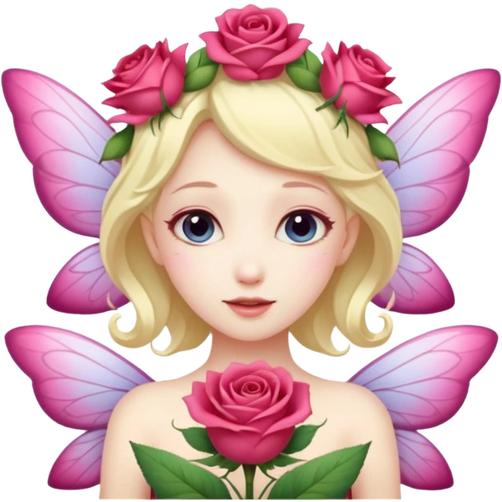 Rose wings,Flower Fairies. emoji