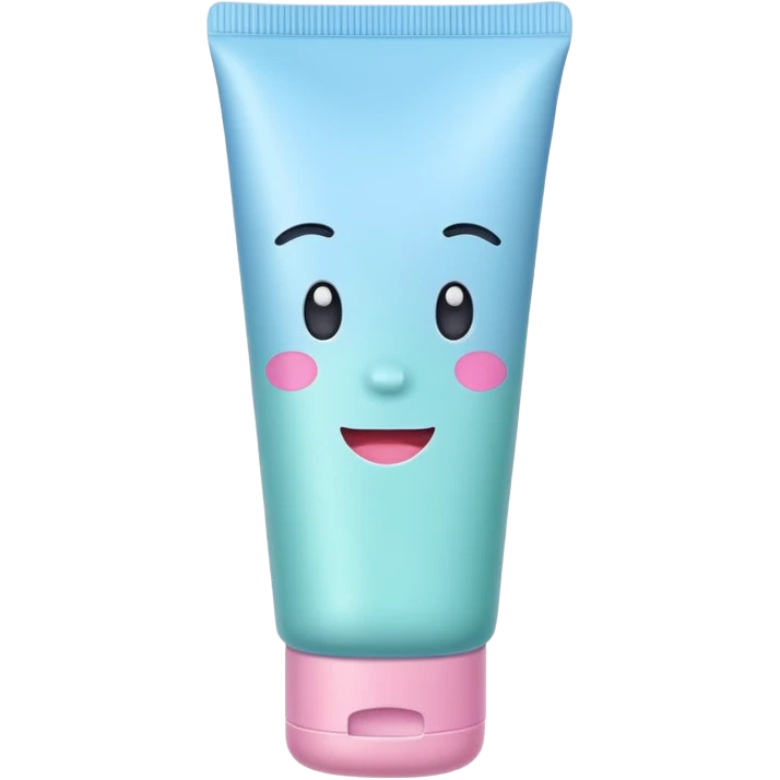 a pastel tube cosmetic plain emoji