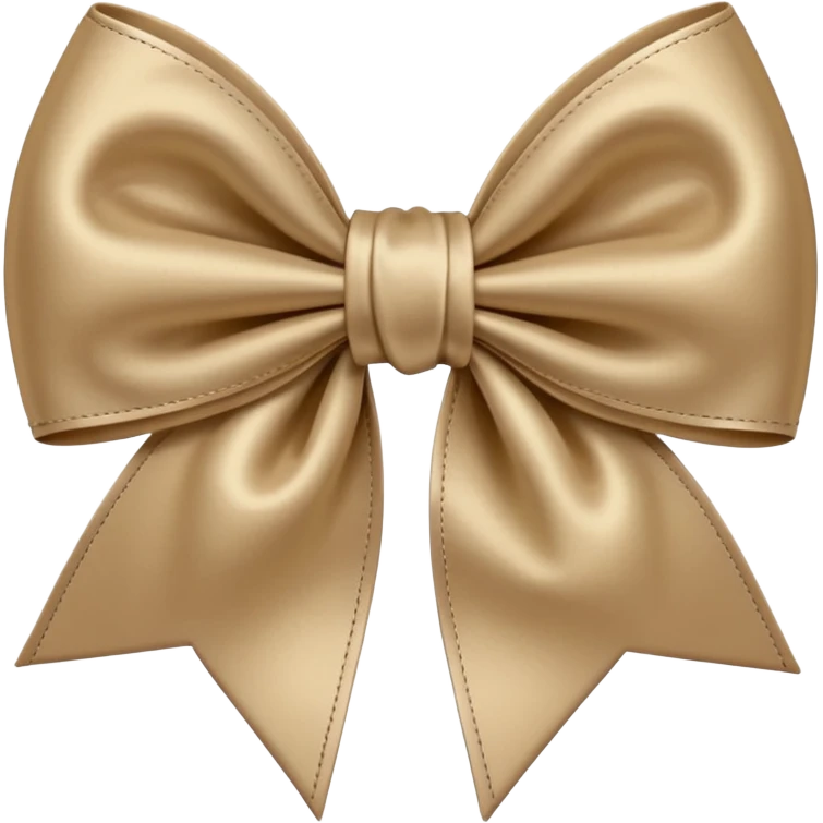 Beige bow emoji