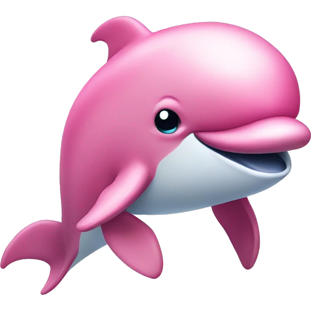 Pink dolphin emoji