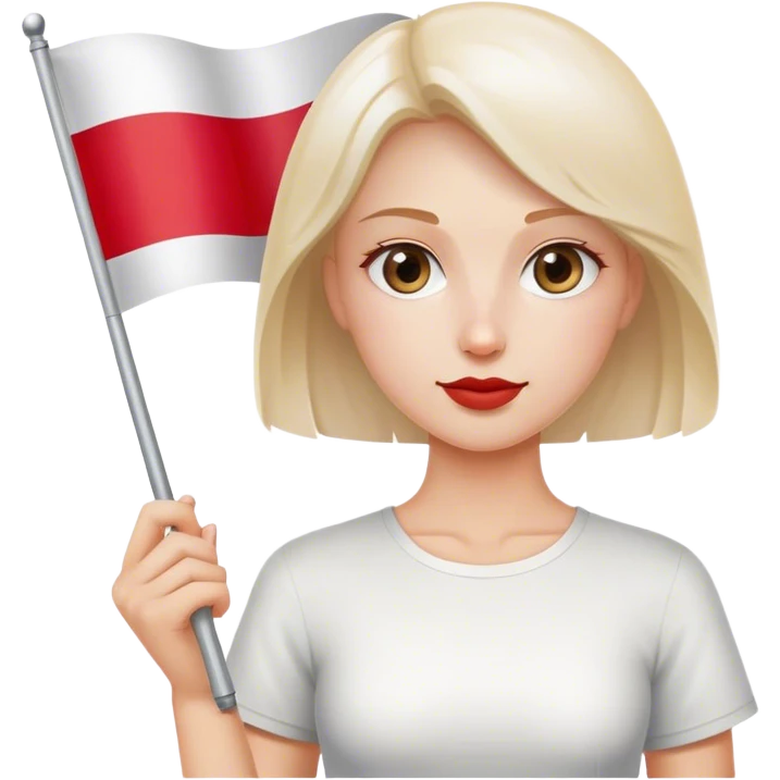 woman with polish flag emoji