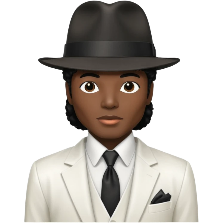 An emoji of Michael Jackson not complet body inspired by the suit of smooth criminal emoji