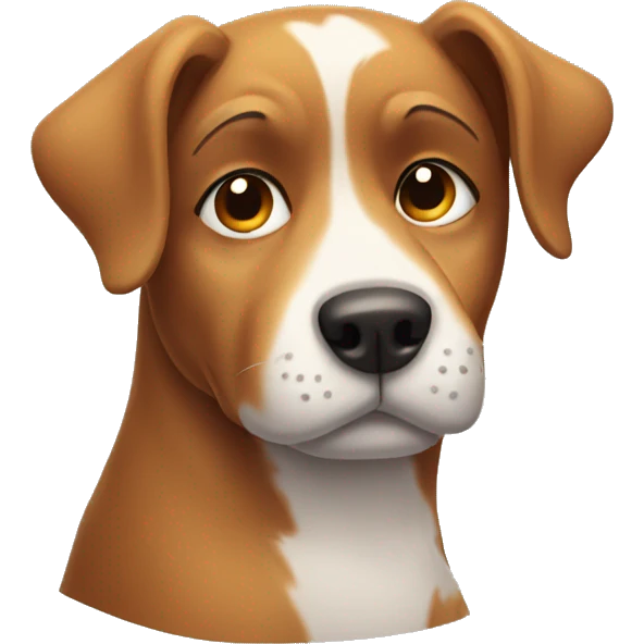 dog that looks tired emoji