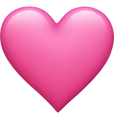 Pink heart emoji