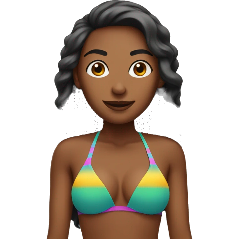 Woman in bikini emoji