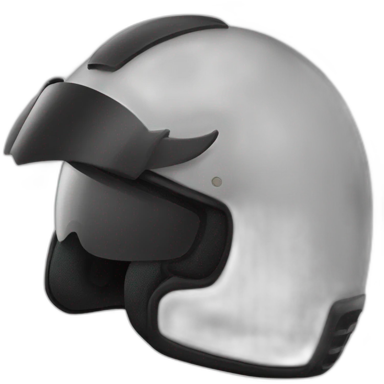 motorcycle helmet with horns emoji
