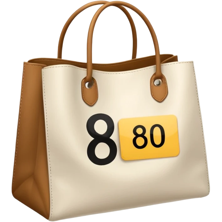 Mark-up x10 The number 800 should be crossed out and 8000 written on the label next to the bag emoji