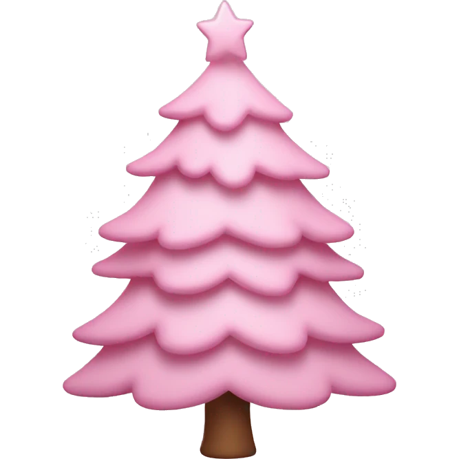 Baby Pink Christmas tree emoji