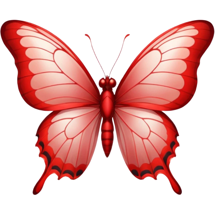 UNA BUTTERFLY RED FANTASY, PERO DEBE SER UN ROJO UN POCO CLARO, no debe ser tan rojo intenso, DEBE SER MÁS CLARO . emoji