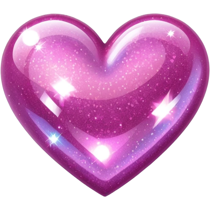 pink glitter heart emoji