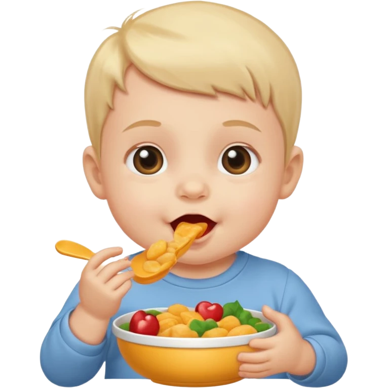 eating food well baby emoji