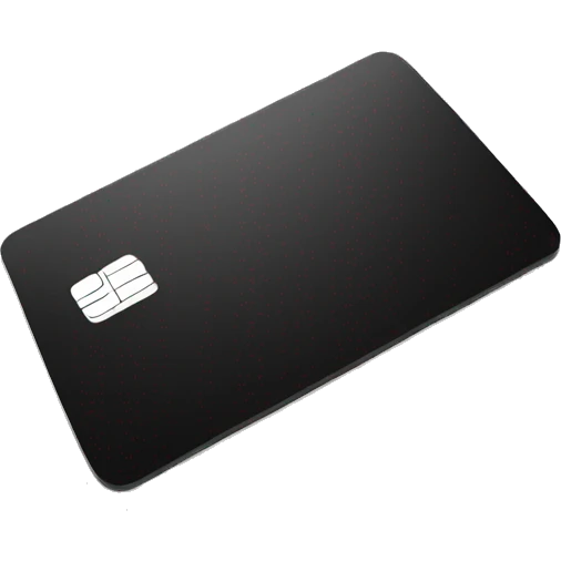 black credit card emoji