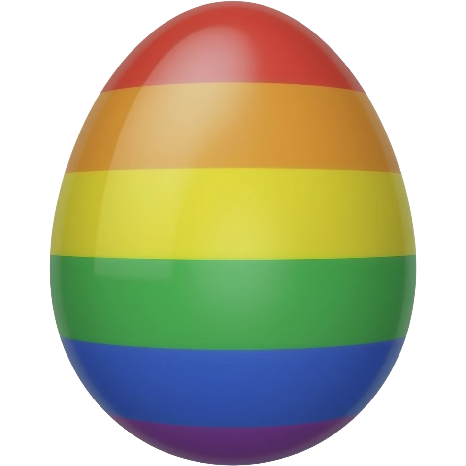 rainbow butterfly egg emoji
