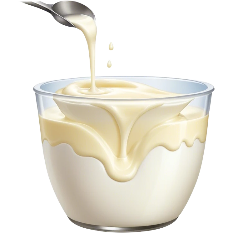 Yogurt pouring emoji