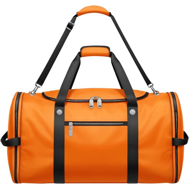 sac de sport orange sans motif emoji