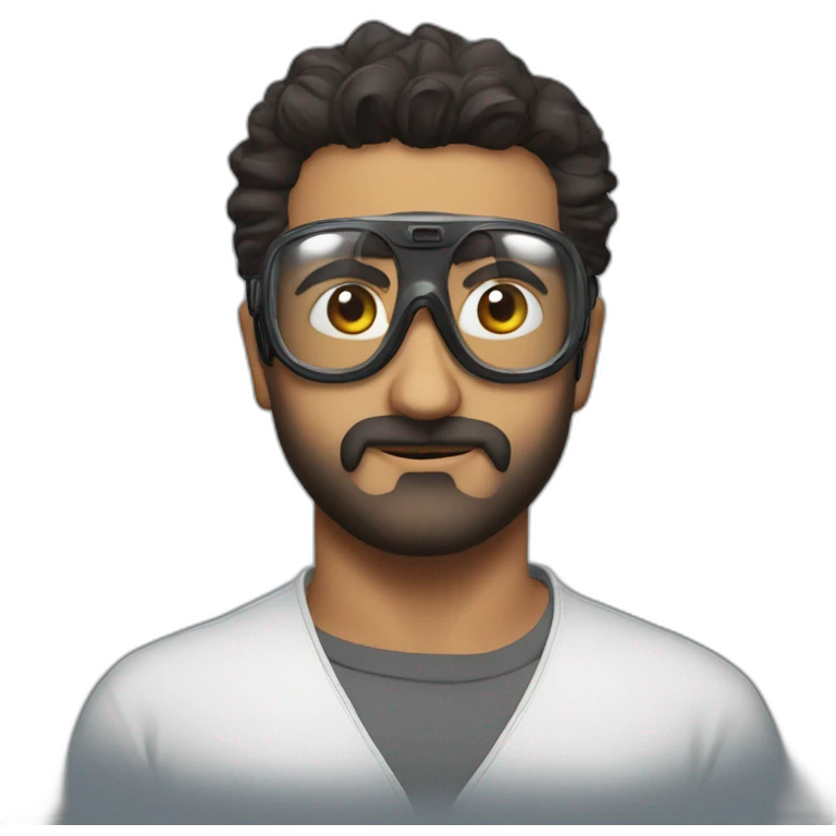 Jr NTR with goggles emoji