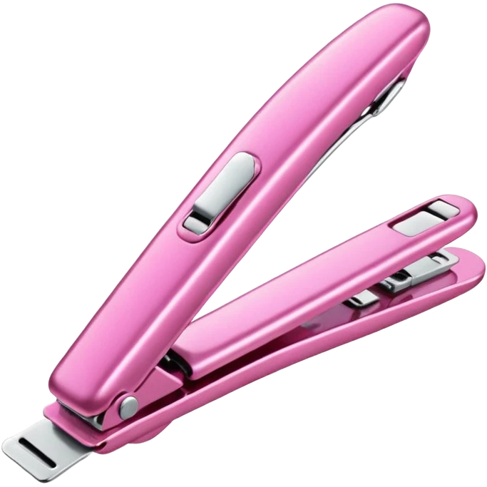 Pink nail clipper emoji
