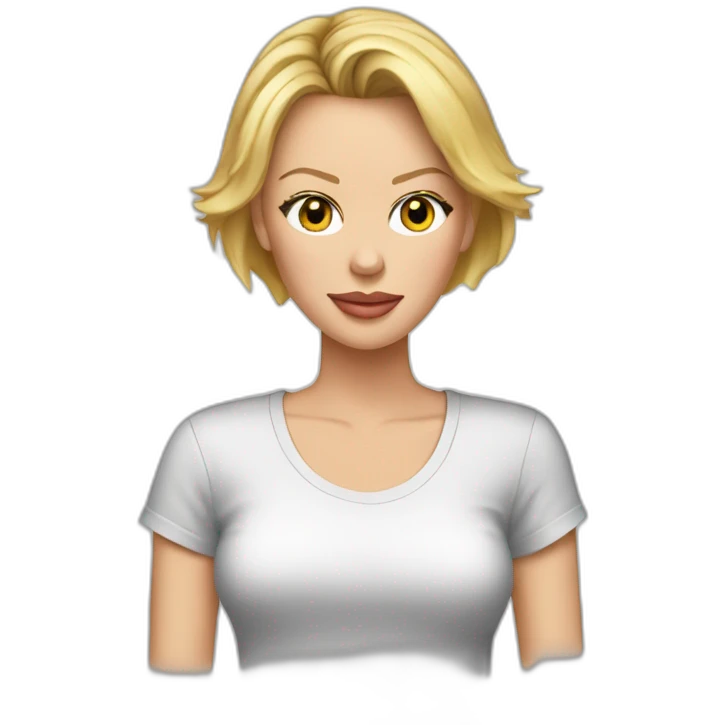 charlize theron wearing t-shirt emoji